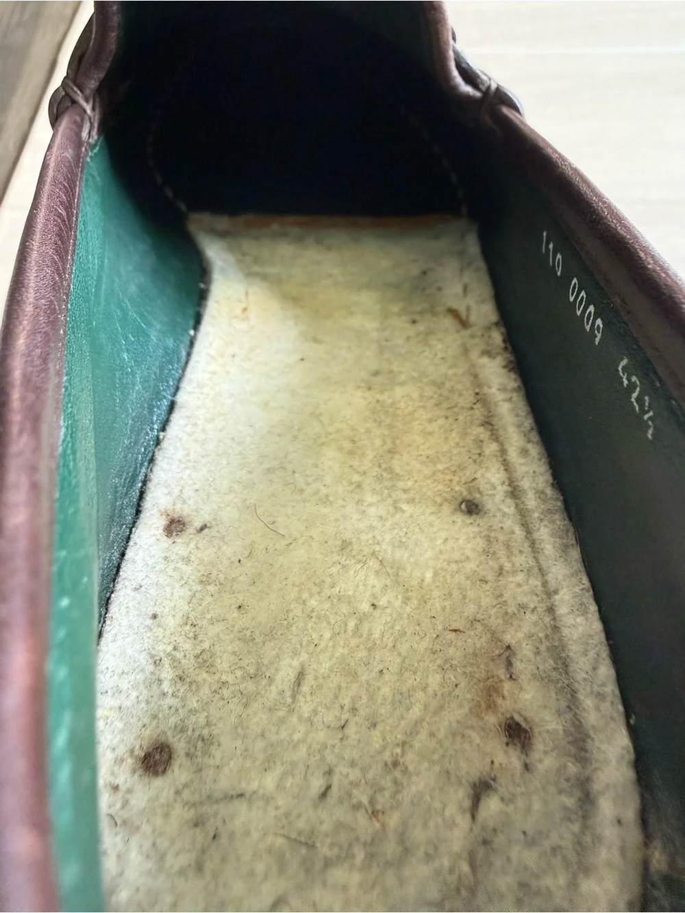 Vintage Gucci Horsebit Loafers Brown Leather Men’s EU 42.5 Moc Toe Italy